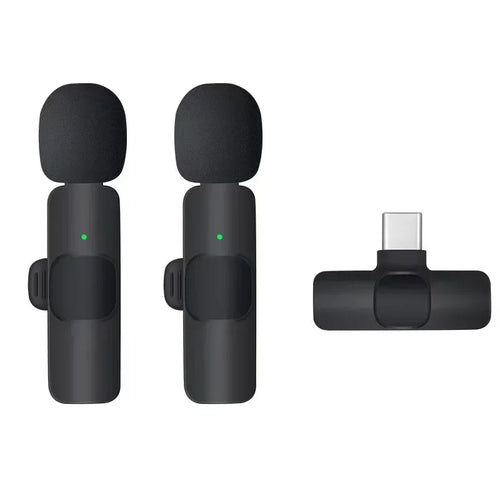 Wireless Lavalier Microphone for Type-C Smartphones Mini Mic for Vlogging Tiktok Facebook Videos Microphones Audio Recording